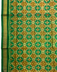 Green Buttonful Design Patola Dupatta