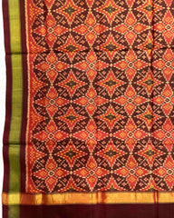 Maroon & Red Solsitara Design Patola Dupatta