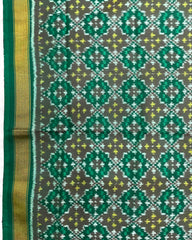 Light Green Buttonful Design Patola Dupatta