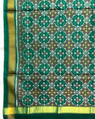 Light Green Buttonful Design Patola Dupatta