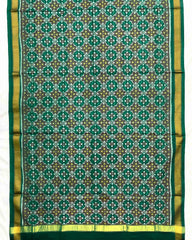 Light Green Buttonful Design Patola Dupatta