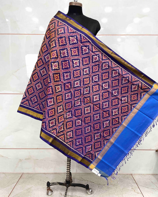 Blue Panchanda Patola Dupatta