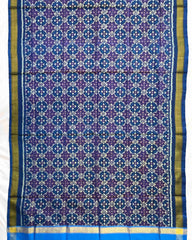 Blue Buttonful Design Patola Dupatta