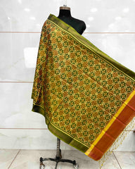 Golden Buttonful Design Patola Dupatta