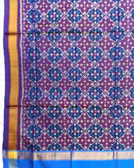 Purple Buttonful Design Patola Dupatta