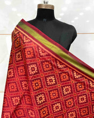 Red Panchanda Patola Dupatta