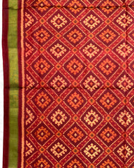 Red Panchanda Patola Dupatta