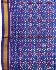 Purple Buttonful Design Patola Dupatta