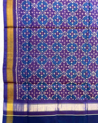 Purple Buttonful Design Patola Dupatta