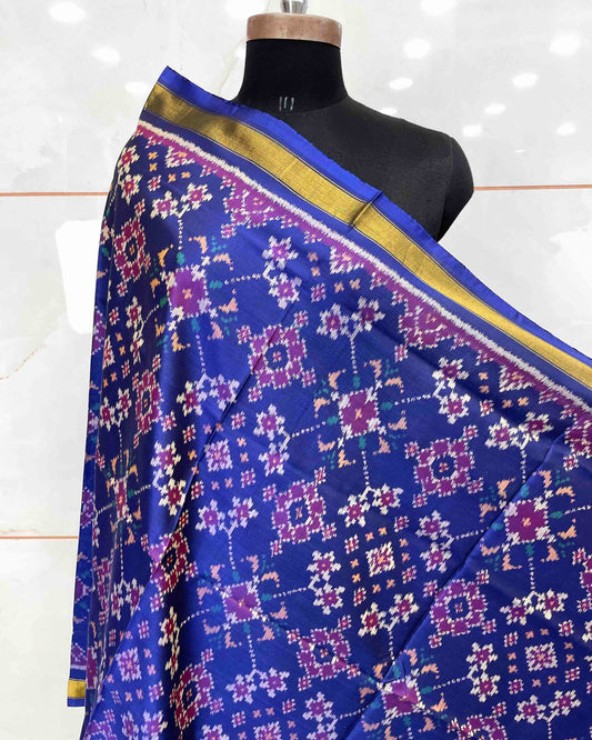 Blue Navratan Patola Dupatta