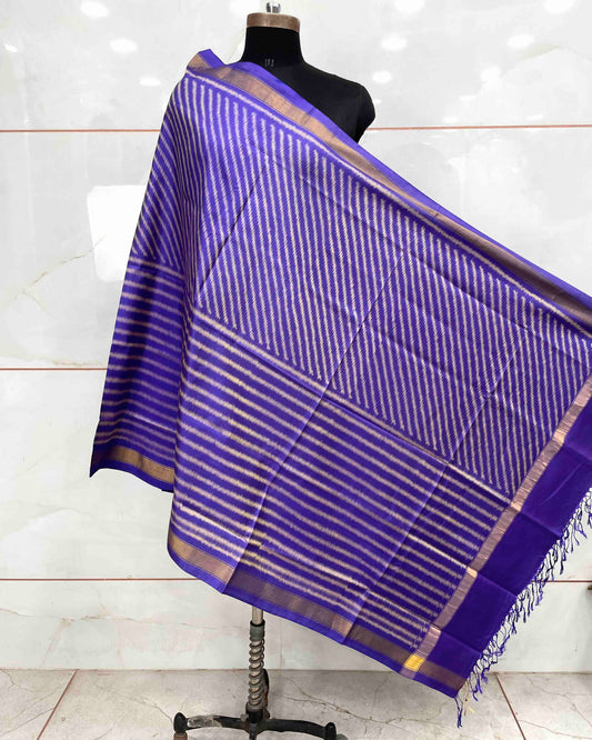 Purple Lining Patola Dupatta