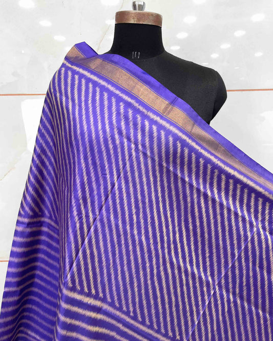 Purple Lining Patola Dupatta