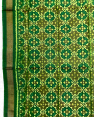 Green Buttonful Design Patola Dupatta