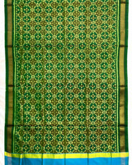 Green Buttonful Design Patola Dupatta