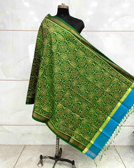 Green Solsitara Design Patola Dupatta