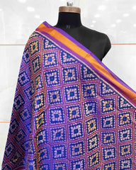 Purplish Blue Panchanda Patola Dupatta