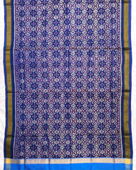 Blue Buttonful Design Patola Dupatta