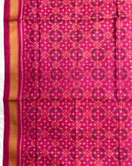 Pink Buttoful Design Patola Dupatta