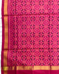 Pink Buttoful Design Patola Dupatta