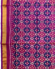 Purple Buttonful Design Patola Dupatta