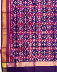 Purple Buttonful Design Patola Dupatta