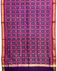 Purple Buttonful Design Patola Dupatta