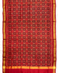 Crimson Red Buttonful Design Patola Dupatta