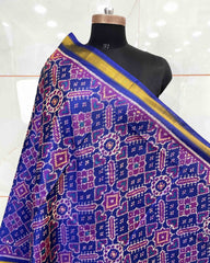 Blue Manekchowk Patola Dupatta