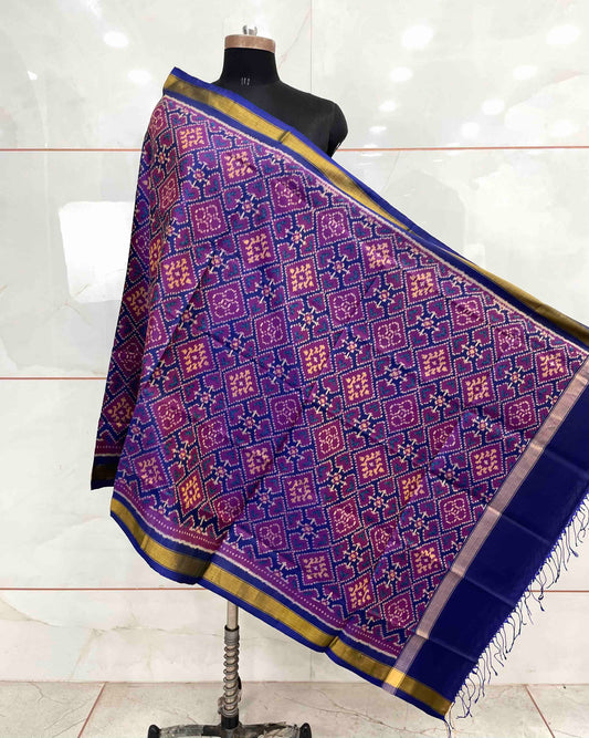 Blue Panchanda Patola Dupatta