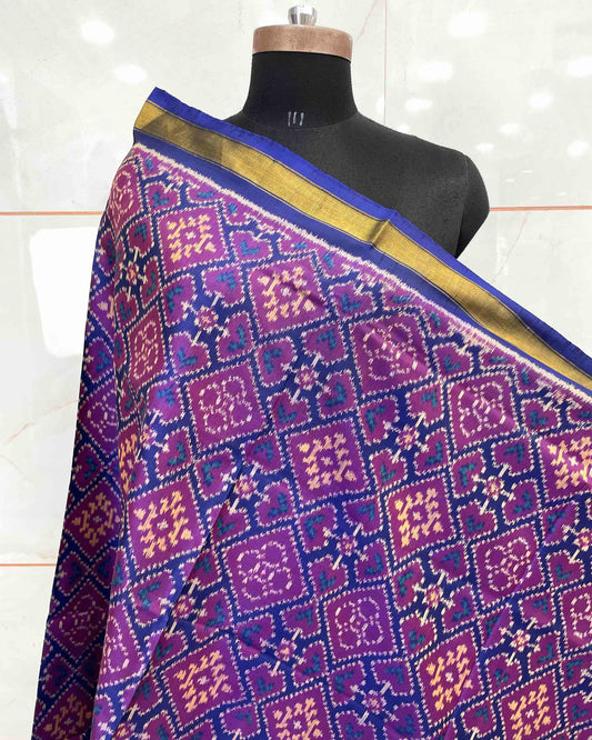 Blue Panchanda Patola Dupatta