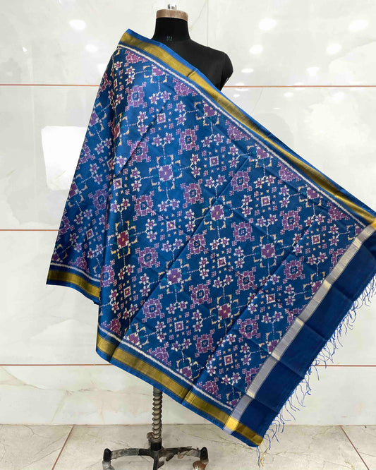 Sky Blue Navratan Patola Dupatta