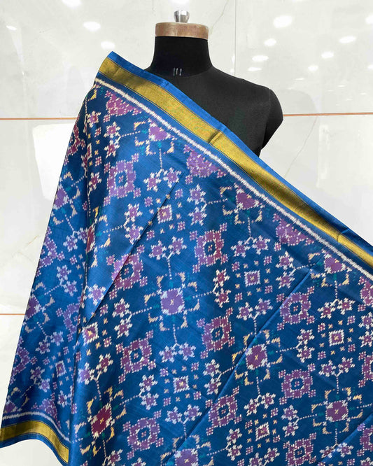 Sky Blue Navratan Patola Dupatta