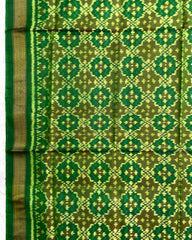 Green Buttonful Design Patola Dupatta