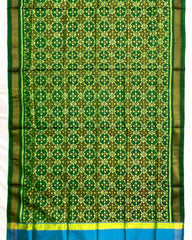 Green Buttonful Design Patola Dupatta