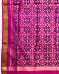 Pink Buttonful Design Patola Dupatta