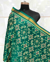 Peacock Shaded Green Navratan Patola Dupatta