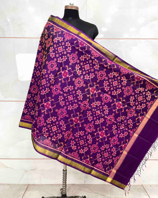 Purple Navratan Patola Dupatta