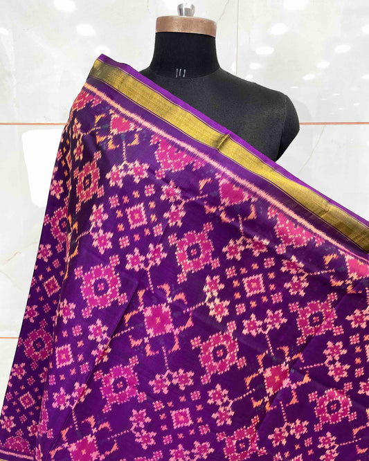 Purple Navratan Patola Dupatta