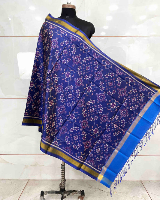 Blue Navratan Patola Dupatta