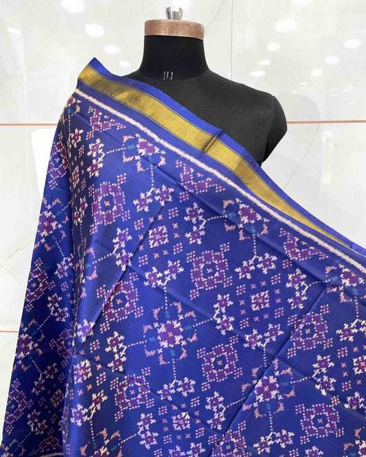 Blue Navratan Patola Dupatta