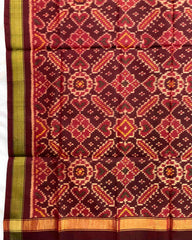 Maroon Manekchowk Patola Dupatta