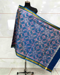 Sky Blue Manekchowk Patola Dupatta