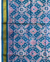 Sky Blue Manekchowk Patola Dupatta