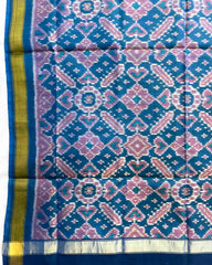 Sky Blue Manekchowk Patola Dupatta