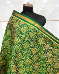 Green Solsitara Design Patola Dupatta