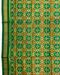 Green Buttonful Design Patola Dupatta