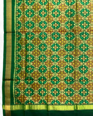 Green Buttonful Design Patola Dupatta