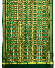 Green Buttonful Design Patola Dupatta