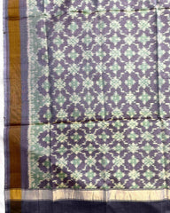 Onion Grey Buttonful Design Patola Dupatta