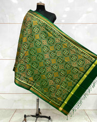 Green Panchanda Patola Dupatta